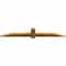 Ekena Millwork Eugene Rough Sawn Timber Gable Bracket, Western Red Cedar, 60"W x 10"H x 2"D x 4"F, 4/12 Pitch GBW060X10X0204EUG00RWR - alternate 4